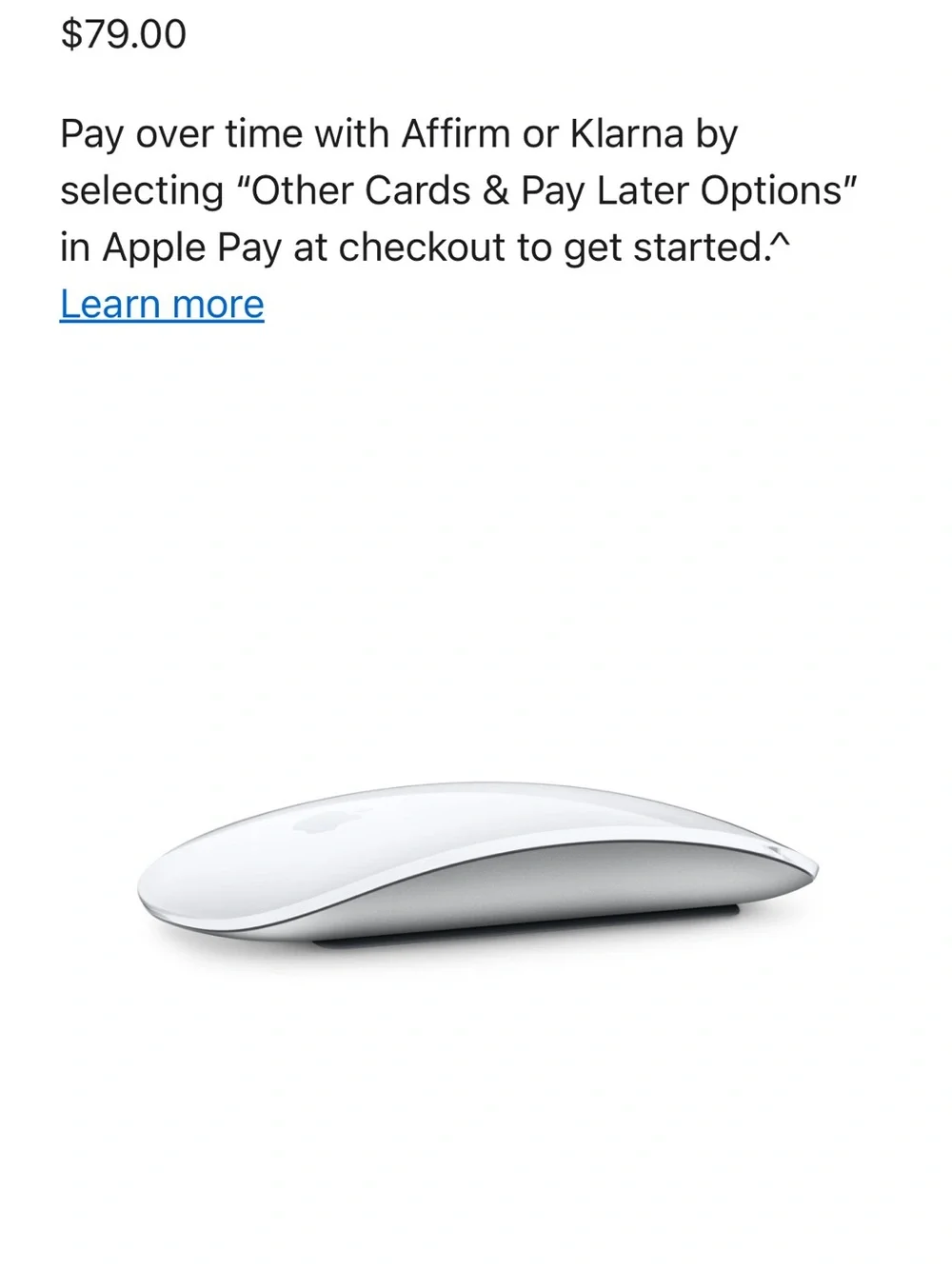 Apple Magic Mouse — White and Silver Wireless Multi‑Touch Mouse